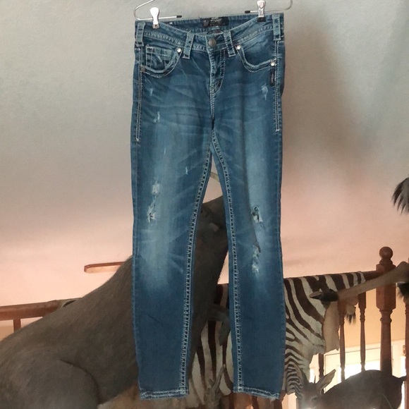 Silver LOLA boyfriend jeans p2485 - Picture 7 of 12
